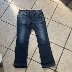 Silver Jeans Women's Boot Cut Jeans - Dark Blue
